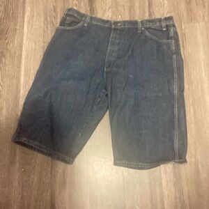 Classic Dark Blue baggy Jean Shorts for Men Dickies